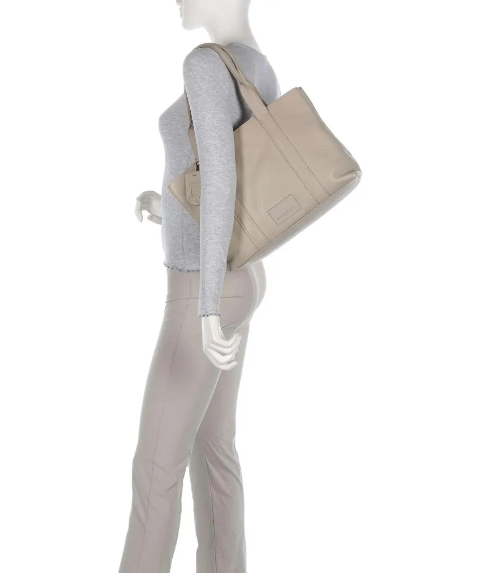 Soft Skylar Aktentasche 13″ genarbtes Leder hellgrau