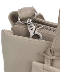 Soft Skylar Aktentasche 13″ genarbtes Leder hellgrau