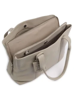 Soft Skylar Aktentasche 13″ genarbtes Leder hellgrau