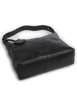 Soft Skylar Beuteltasche genarbtes Leder schwarz