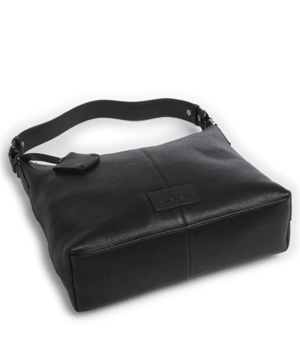 Soft Skylar Beuteltasche genarbtes Leder schwarz