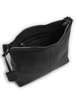 Soft Skylar Beuteltasche genarbtes Leder schwarz