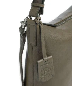 Soft Skylar Beuteltasche genarbtes Leder taupe