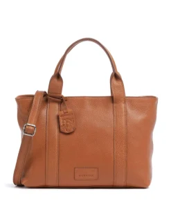 Soft Skylar Handtasche genarbtes Leder cognac
