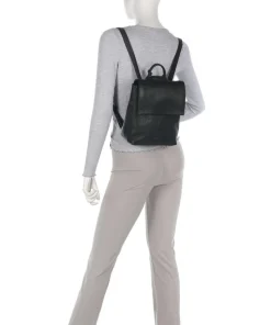 Soft Skylar Rucksack genarbtes Leder schwarz