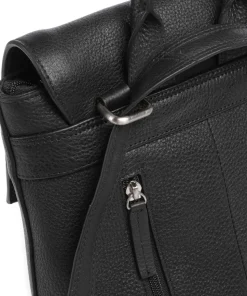 Soft Skylar Rucksack genarbtes Leder schwarz