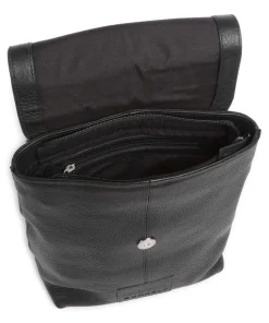 Soft Skylar Rucksack genarbtes Leder schwarz