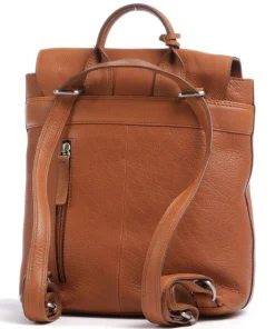 Soft Skylar Rucksack genarbtes Leder cognac