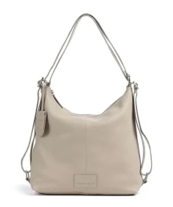 Soft Skylar Rucksack-Tasche fein genarbtes Leder beige