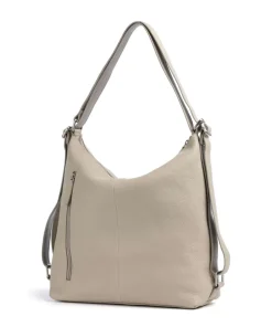 Soft Skylar Rucksack-Tasche fein genarbtes Leder beige