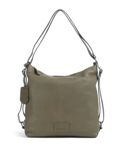 Soft Skylar Rucksack-Tasche fein genarbtes Leder taupe
