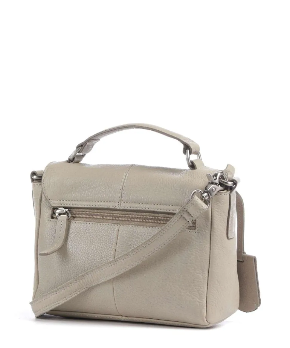 Soft Skylar Umhängetasche genarbtes Leder beige