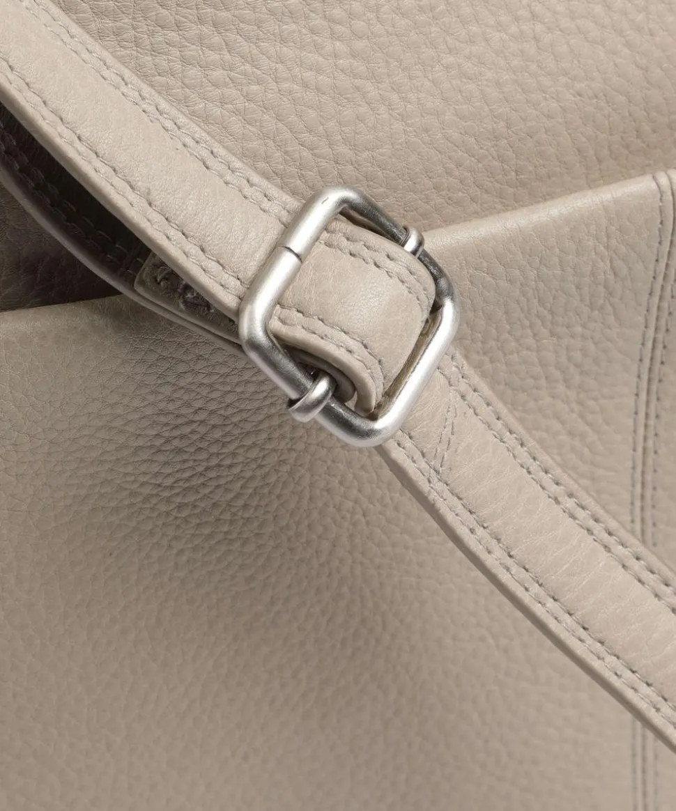 Soft Skylar Umhängetasche genarbtes Leder hellgrau