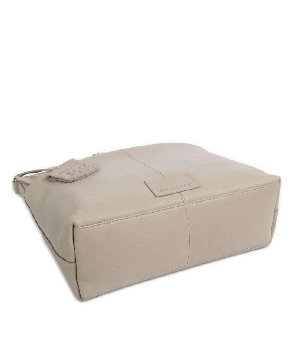 Soft Skylar Umhängetasche genarbtes Leder hellgrau