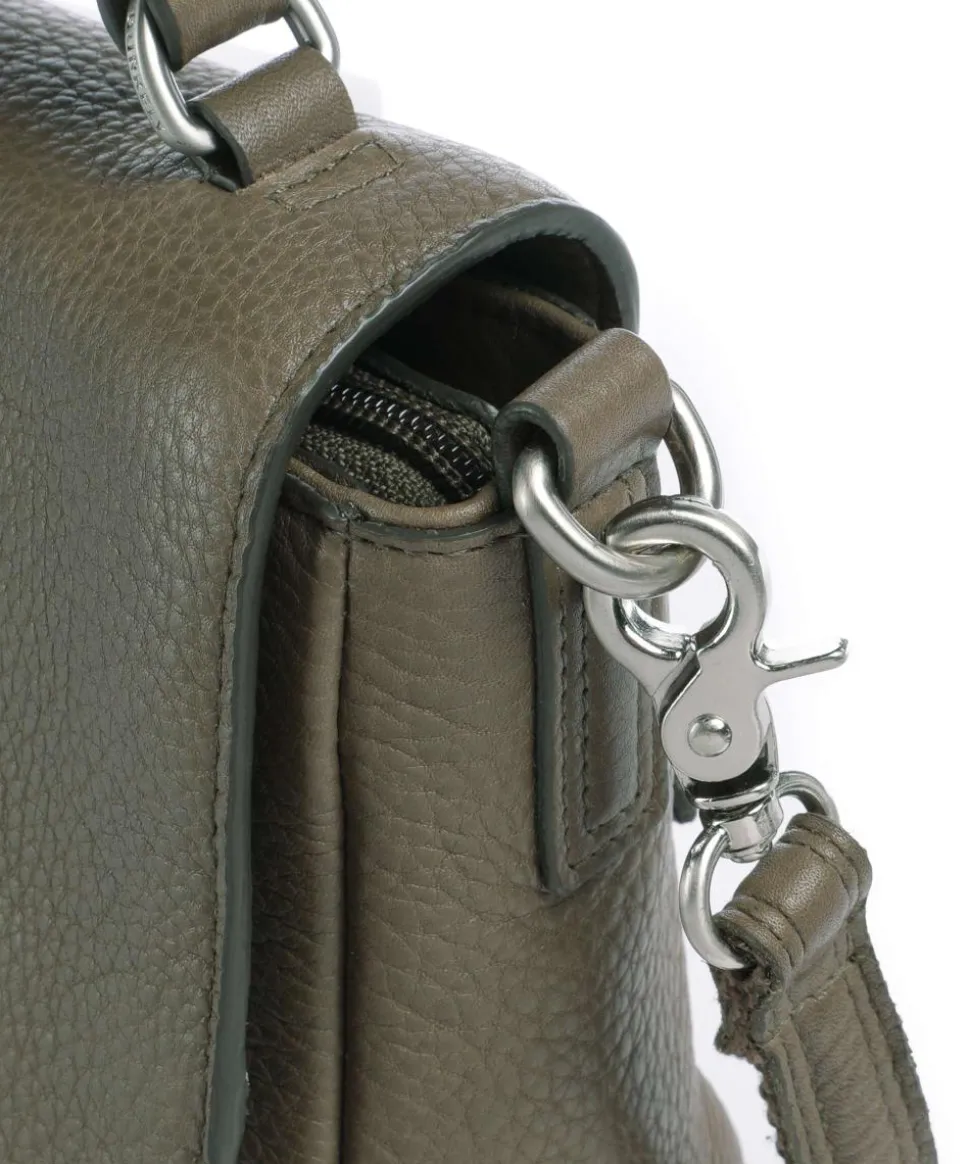 Soft Skylar Umhängetasche genarbtes Leder taupe