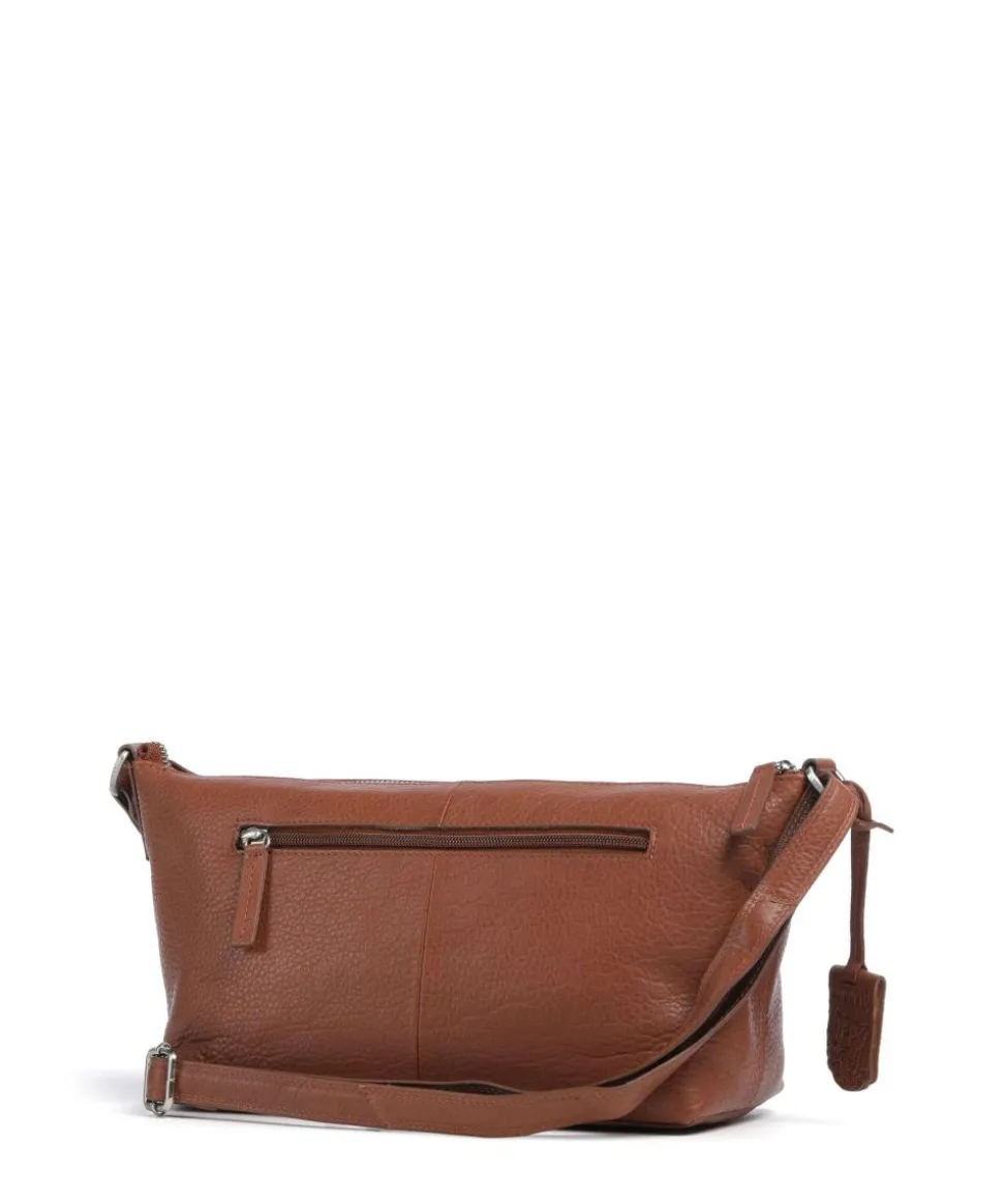 Soft Skylar Umhängetasche genarbtes Leder braun