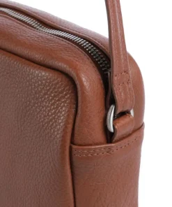 Soft Skylar Umhängetasche genarbtes Leder braun