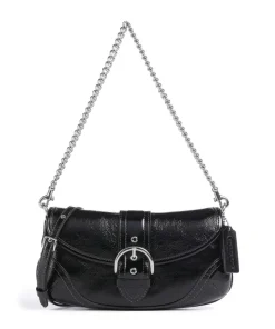 Soho Crinkle Patent 25 Schultertasche Leder schwarz