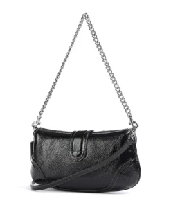 Soho Crinkle Patent 25 Schultertasche Leder schwarz