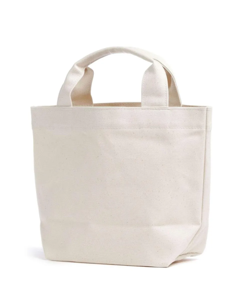 Solid Mono Mini Handtasche Canvas natur