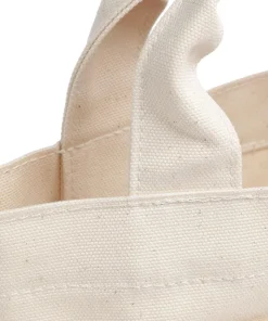 Solid Mono Mini Handtasche Canvas natur