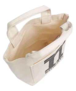 Solid Mono Mini Handtasche Canvas natur