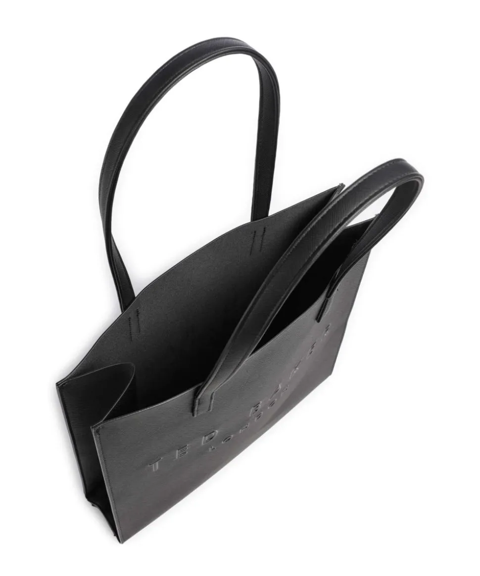 Soocon Shopper Lederimitat schwarz