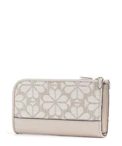 Spade Flower Devin Jacquard Kreditkartenetui Canvas natur