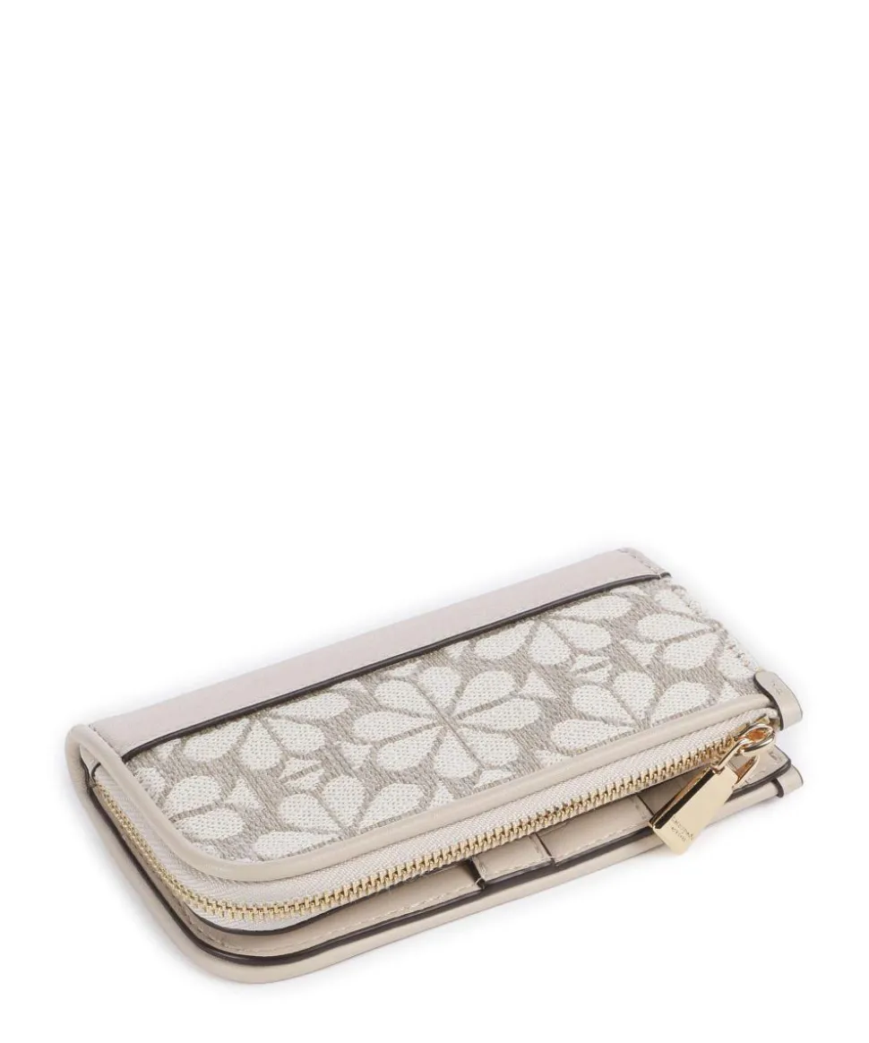 Spade Flower Devin Jacquard Kreditkartenetui Canvas natur