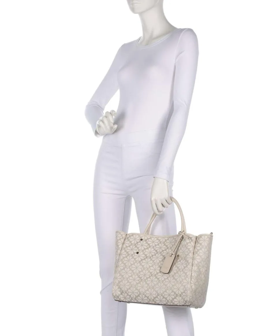 Spade Flower Jacquard Handtasche Canvas natur