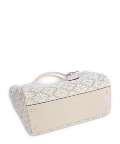 Spade Flower Jacquard Handtasche Canvas natur