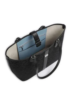 Spade Flower Jacquard Shopper Textil schwarz