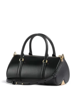 Spade Icon Handtasche fein genarbtes Leder schwarz