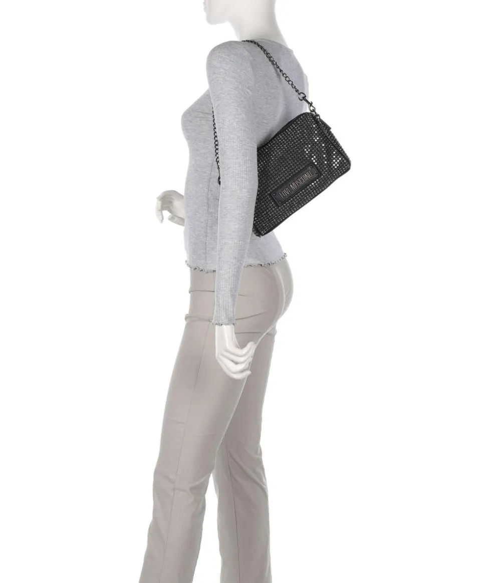 Sparkling Schultertasche Textil schwarz