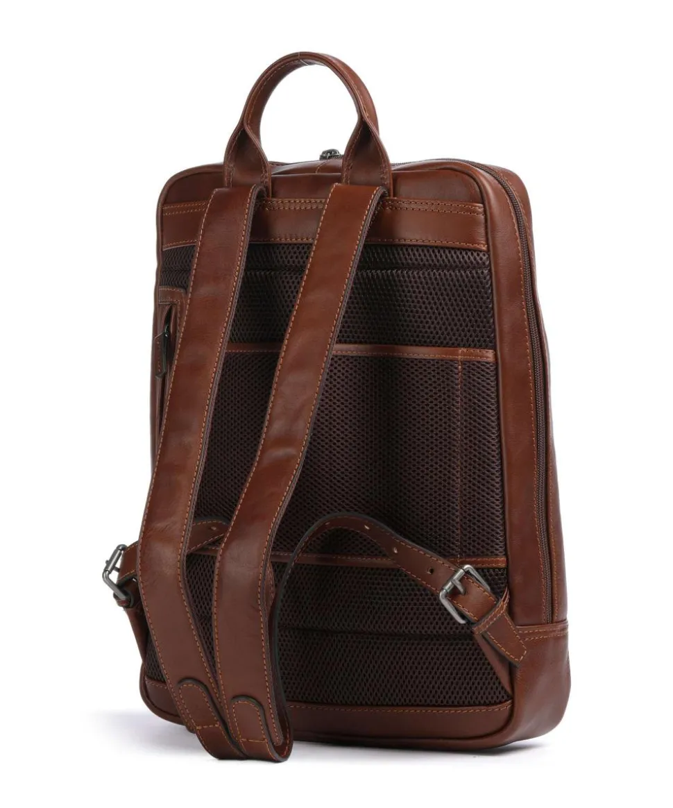 Special RFID Rucksack 16″ Rindsleder cognac