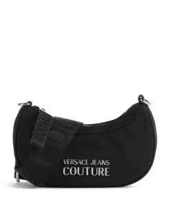 Sporty Logo Umhängetasche Polyester schwarz