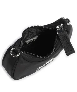 Sporty Logo Umhängetasche Polyester schwarz