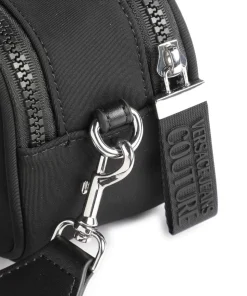 Sporty Logo Umhängetasche recyceltes Nylon schwarz