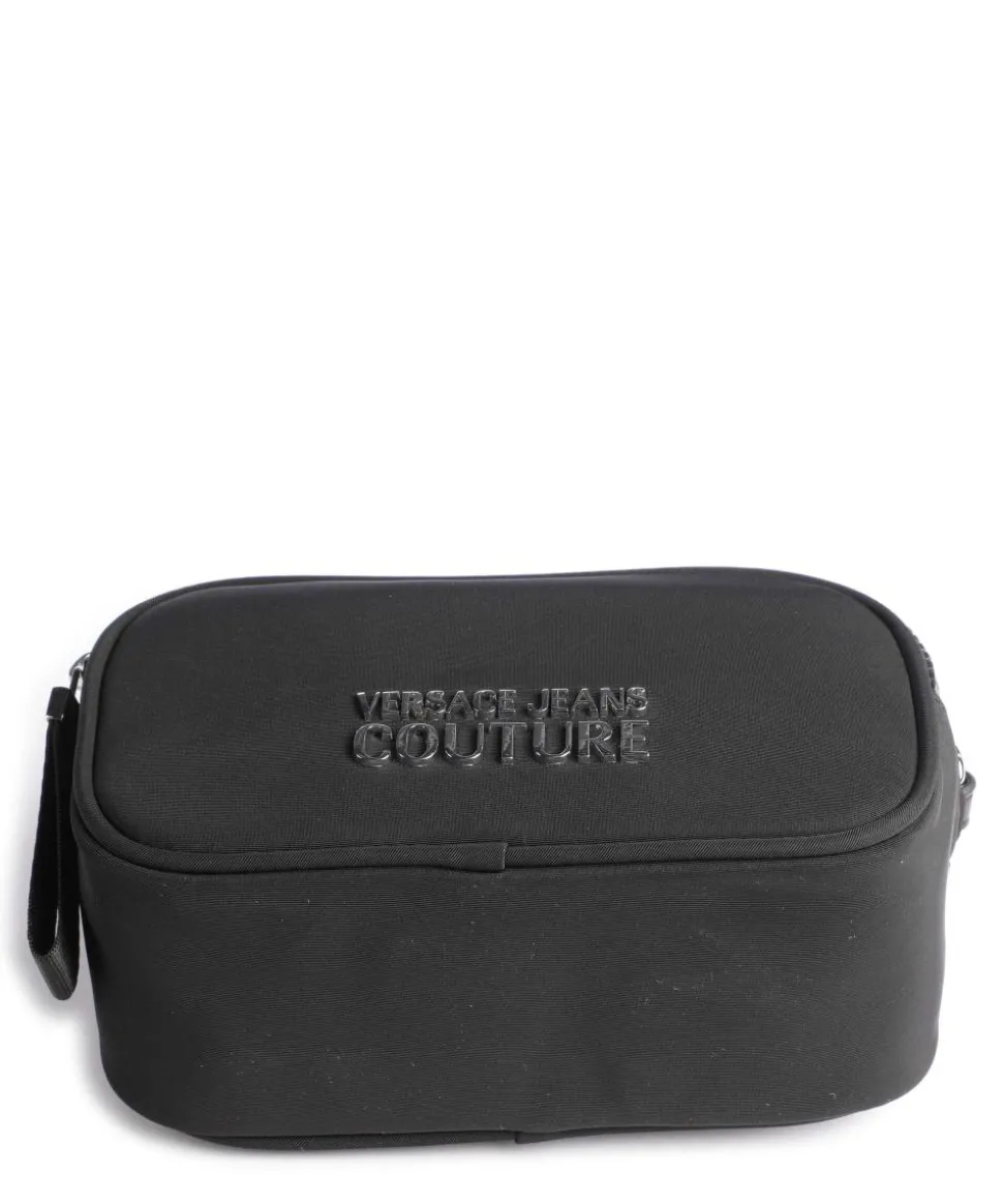 Sporty Logo Umhängetasche recyceltes Nylon schwarz