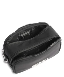 Sporty Logo Umhängetasche recyceltes Nylon schwarz