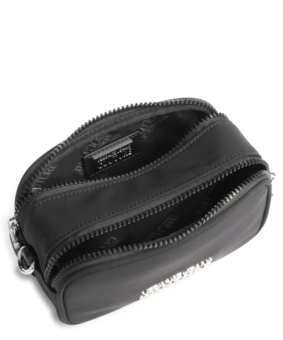 Sporty Logo Umhängetasche recyceltes Nylon schwarz