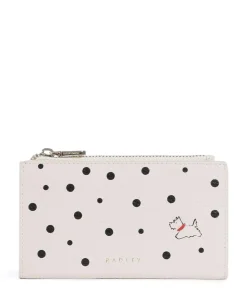 Spotty Radley Geldbörse genarbtes Leder elfenbein