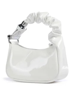 Squeeze Handtasche Lederimitat weiß