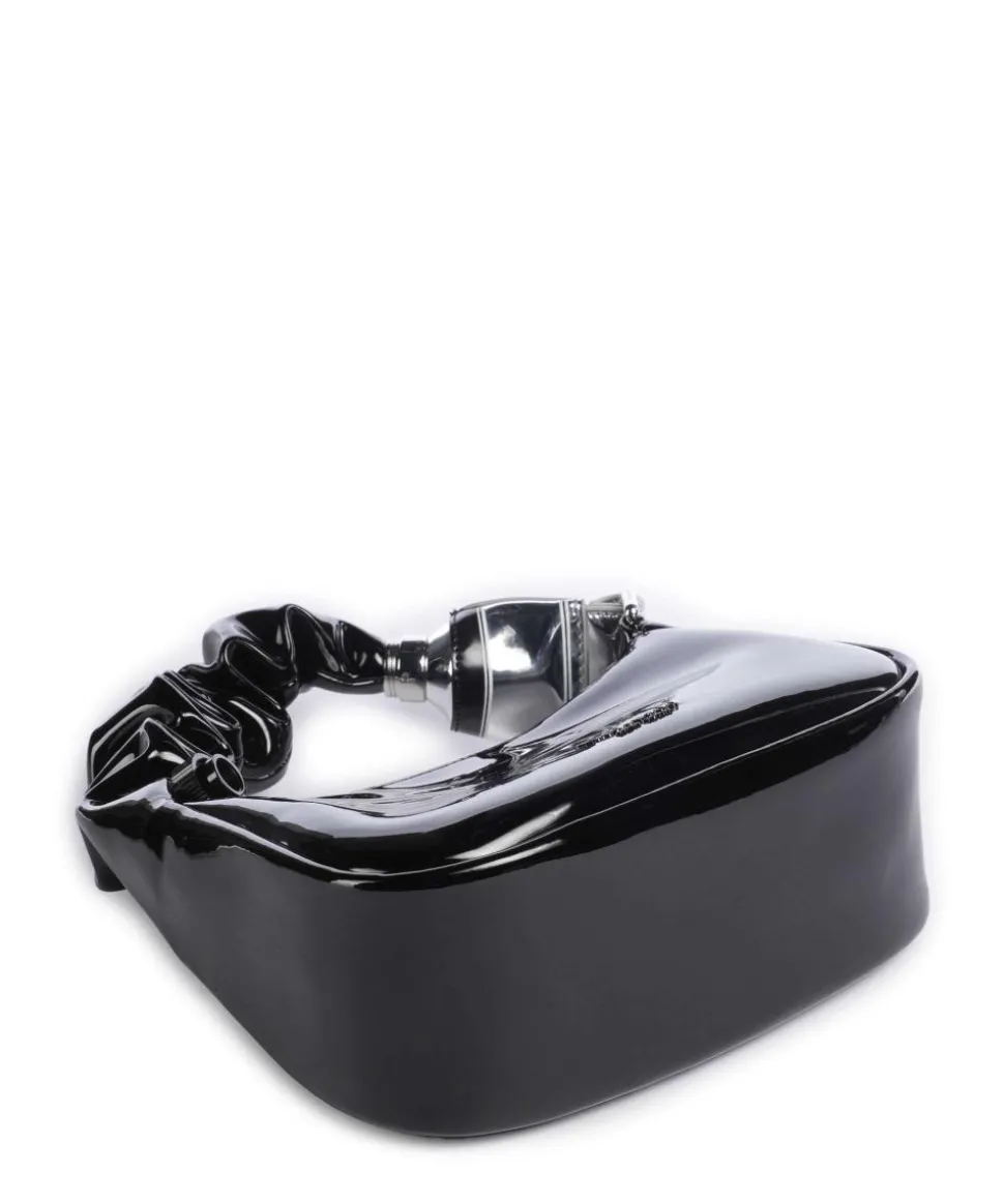 Squeeze Handtasche Lederimitat schwarz