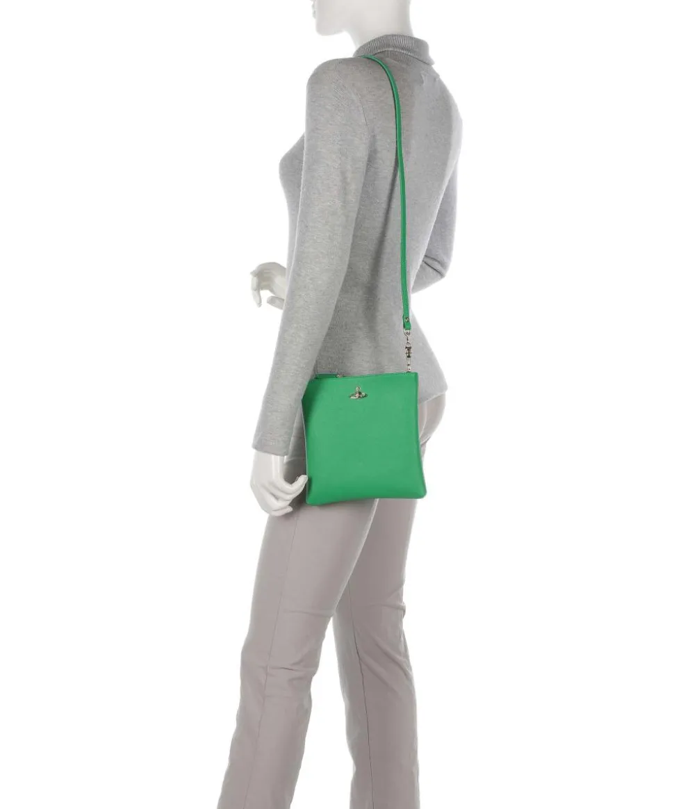 Squire Square Saffiano Biogreen Umhängetasche Lederimitat grün