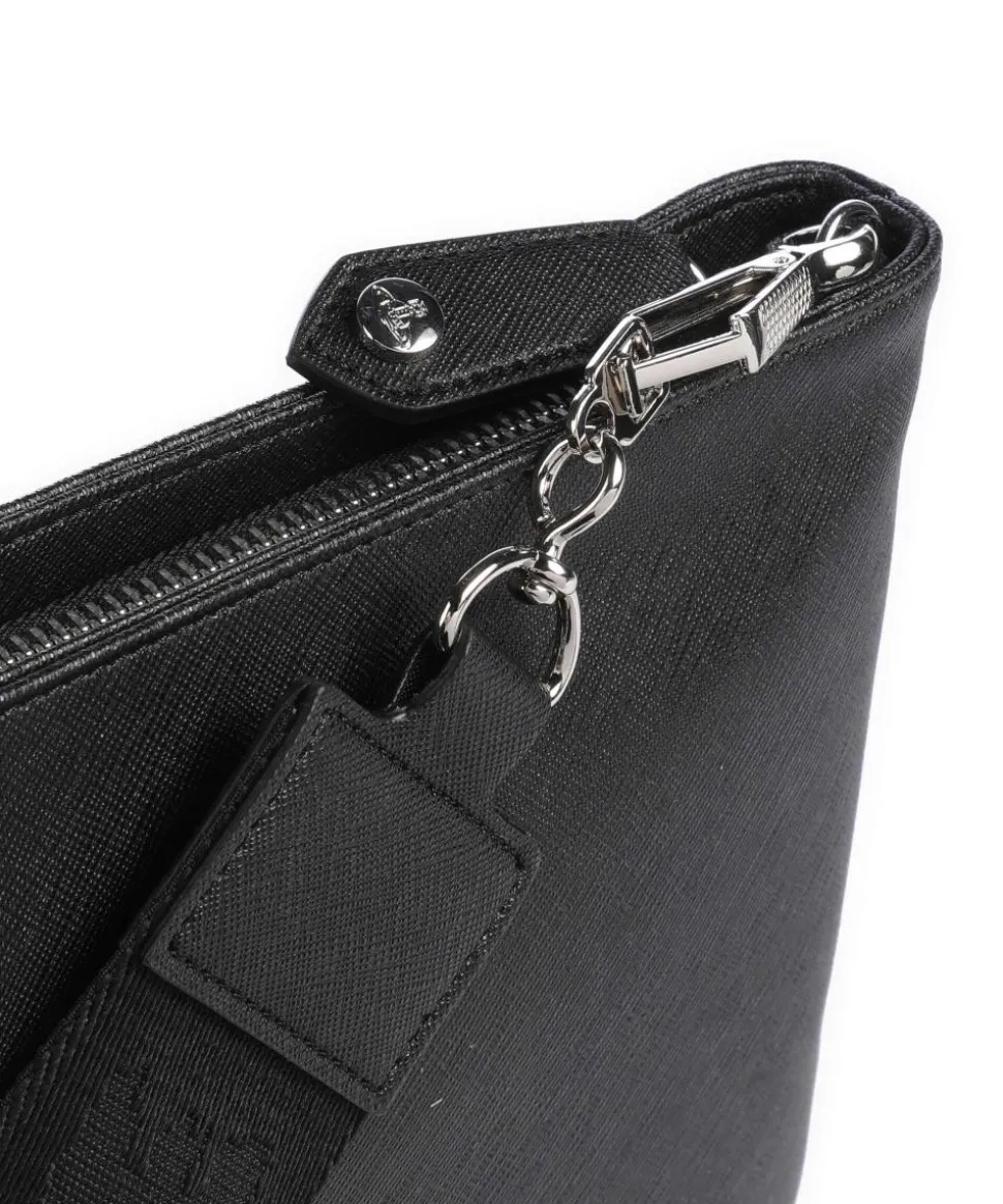 Squire Square Saffiano Umhängetasche Lederimitat schwarz