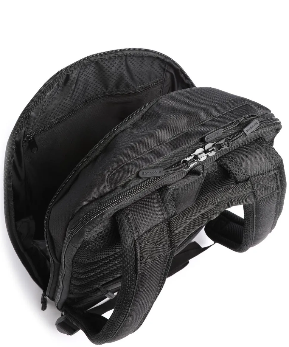 Stackd Biz Rucksack 14″ Lederimitat, recyceltes Polyester schwarz