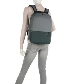 Stackd Biz Rucksack 15″ recyceltes Polyester grünblau