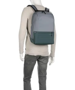 Stackd Biz Rucksack 15″ recyceltes Polyester grünblau