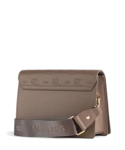 Stampato Melide Umhängetasche genarbtes Kalbsleder braun